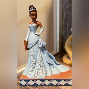 Elegant Princess Figurine in Blue Gown